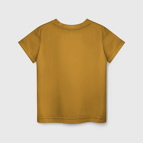 Детская футболка Бульдог / Горчичный – фото 2