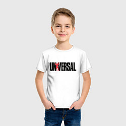 Футболка хлопковая детская ANIMAL UNIVERSAL ЭНИМАЛ, цвет: белый — фото 2