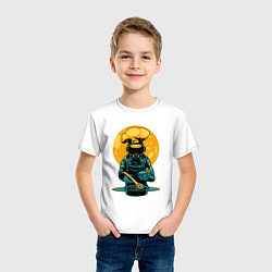 Футболка хлопковая детская Космонавт Повар, цвет: белый — фото 2