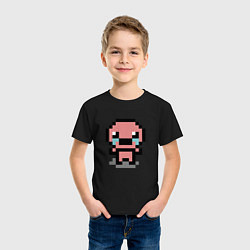 Футболка хлопковая детская Pixel isaac, цвет: черный — фото 2