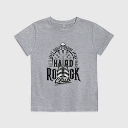 Футболка хлопковая детская HARD ROCK, цвет: меланж