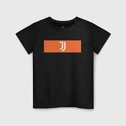 Футболка хлопковая детская Juventus Tee Cut & Sew 2021, цвет: черный