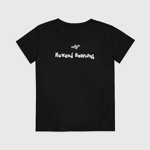 Детская футболка Ночной полёт / Черный – фото 2