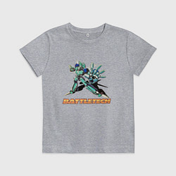 Футболка хлопковая детская Battletech Comics, цвет: меланж
