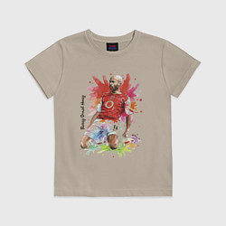 Футболка хлопковая детская Thierry Daniel Henry, цвет: миндальный