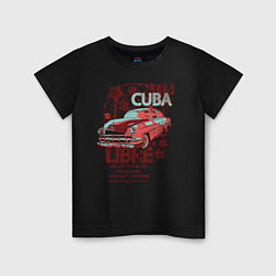 Футболка хлопковая детская Cuba Libre, цвет: черный