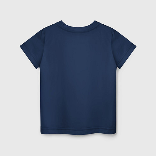 Детская футболка Череп, кинжал и крест / Тёмно-синий – фото 2