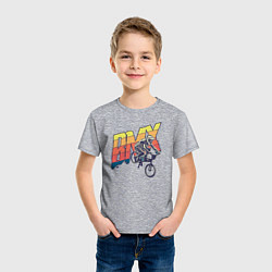 Футболка хлопковая детская BMX, цвет: меланж — фото 2