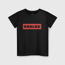 Футболка хлопковая детская Roblox, цвет: черный