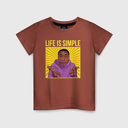 Детская футболка Life is simple!