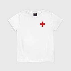 Футболка хлопковая детская Hospital Classic, цвет: белый