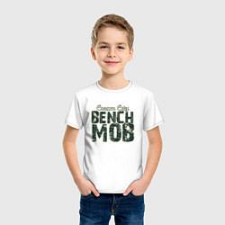 Футболка хлопковая детская Milwaukee Bench Mob, цвет: белый — фото 2