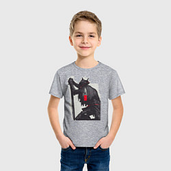 Футболка хлопковая детская Bloodborne, цвет: меланж — фото 2
