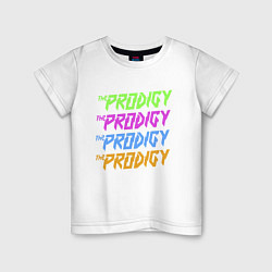 Футболка хлопковая детская The Prodigy, цвет: белый