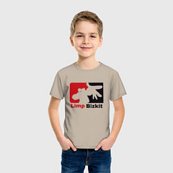Футболка хлопковая детская Limp Bizkit, цвет: миндальный — фото 2