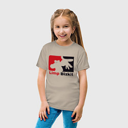 Футболка хлопковая детская Limp Bizkit, цвет: миндальный — фото 2
