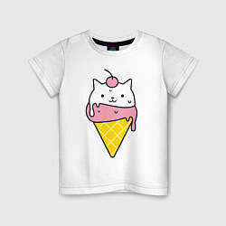 Детская футболка Ice Cream Cat