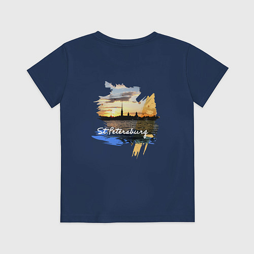 Детская футболка Travel Санк-Петербург / Тёмно-синий – фото 2