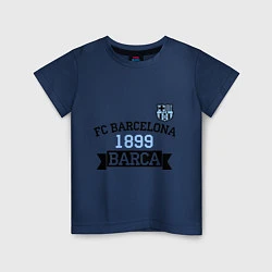 Футболка хлопковая детская Barca 1899, цвет: тёмно-синий