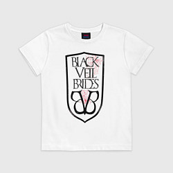 Футболка хлопковая детская Black veil brides: spider, цвет: белый