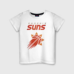 Футболка хлопковая детская Phoenix Suns, цвет: белый
