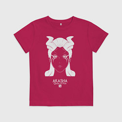 Футболка хлопковая детская Акаша из Доты 2, цвет: маджента