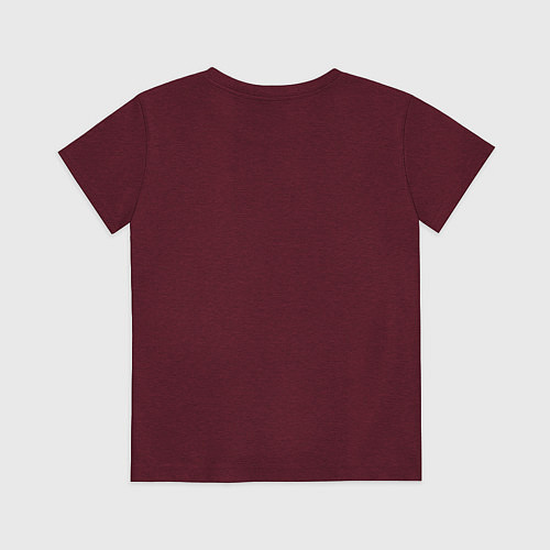 Детская футболка Peace DMX / Меланж-бордовый – фото 2
