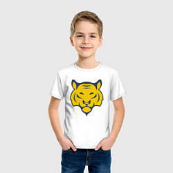 Футболка хлопковая детская Yellow Tiger, цвет: белый — фото 2
