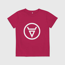 Футболка хлопковая детская ВЕЛЕС СИМВОЛ БОЖЕСТВА, цвет: маджента