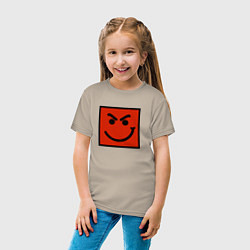 Футболка хлопковая детская BON JOVI HAVE A NICE DAY SMILE LOGO, цвет: миндальный — фото 2