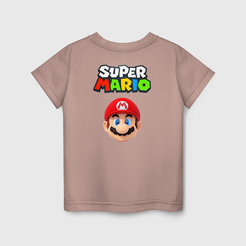 Детская футболка Mario Princess / Пыльно-розовый – фото 2