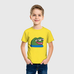Футболка хлопковая детская Pepe happy Пепе хеппи, цвет: желтый — фото 2