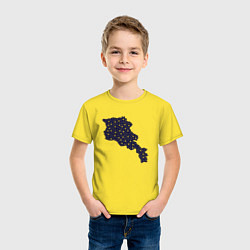 Футболка хлопковая детская Space Armenia, цвет: желтый — фото 2