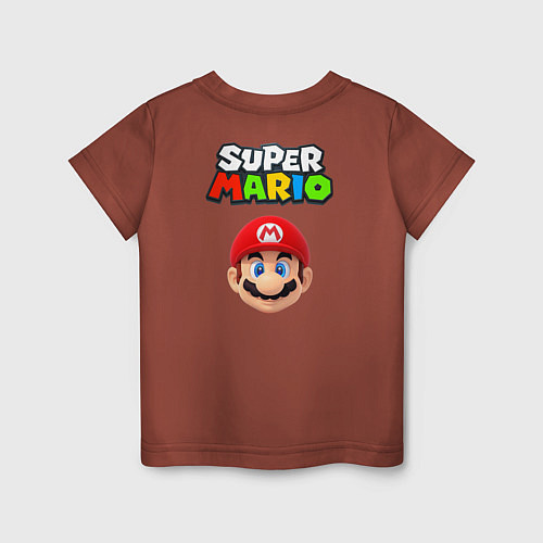 Детская футболка Mario / Кирпичный – фото 2