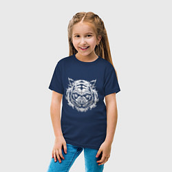 Футболка хлопковая детская Man Tiger, цвет: тёмно-синий — фото 2