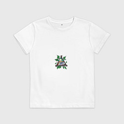 Футболка хлопковая детская Graffiti clown, цвет: белый