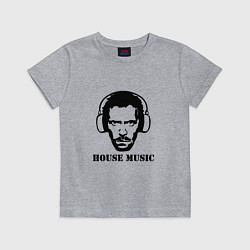 Футболка хлопковая детская Dr House music, цвет: меланж