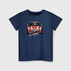 Футболка хлопковая детская Авто Mini Cooper, цвет: тёмно-синий