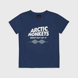 Футболка хлопковая детская Arctic Monkeys, группа, цвет: тёмно-синий