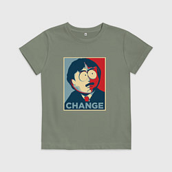 Футболка хлопковая детская Рэнди Марш, цвет: авокадо