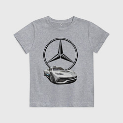 Футболка хлопковая детская Mercedes - команда победителей!, цвет: меланж