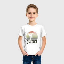 Футболка хлопковая детская Judo Warrior, цвет: белый — фото 2