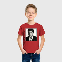 Футболка хлопковая детская Аль Пачино Al Pacino, цвет: красный — фото 2