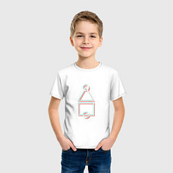 Футболка хлопковая детская Кальмар - Игра, цвет: белый — фото 2