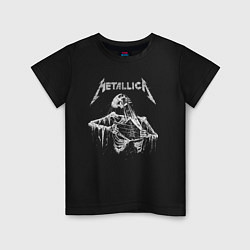 Футболка хлопковая детская Metallica - thrash metal!, цвет: черный