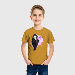 Футболка хлопковая детская Адель, цвет: горчичный — фото 2