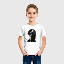 Футболка хлопковая детская Профиль Adele, цвет: белый — фото 2