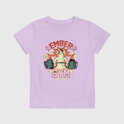 Футболка хлопковая детская Тренируйся вместе с Тайфложн, цвет: лаванда