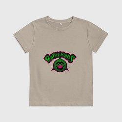 Футболка хлопковая детская Battletoads Жабы Ропухи, цвет: миндальный