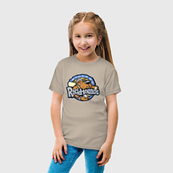 Футболка хлопковая детская Midland Rockhounds - baseball team, цвет: миндальный — фото 2